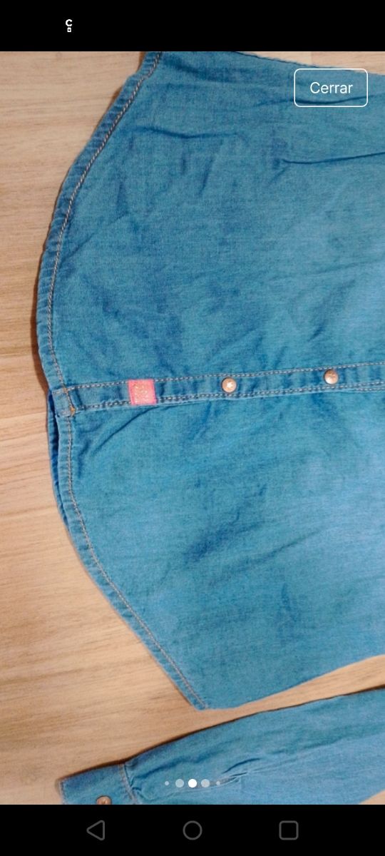 Camisa vaquera Sfera niña (11-12)