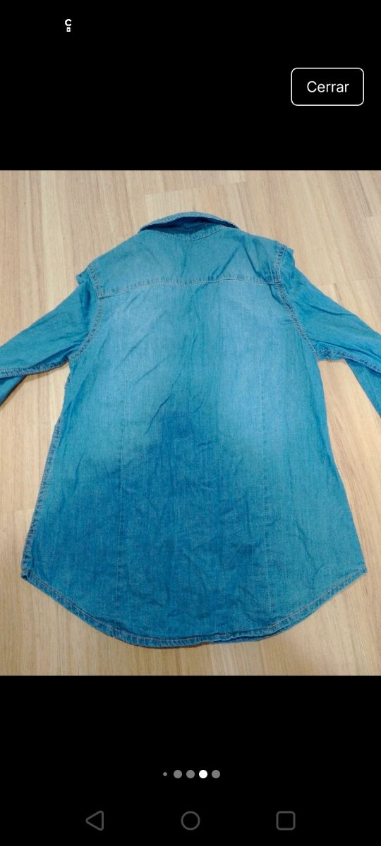 Camisa vaquera Sfera niña (11-12)