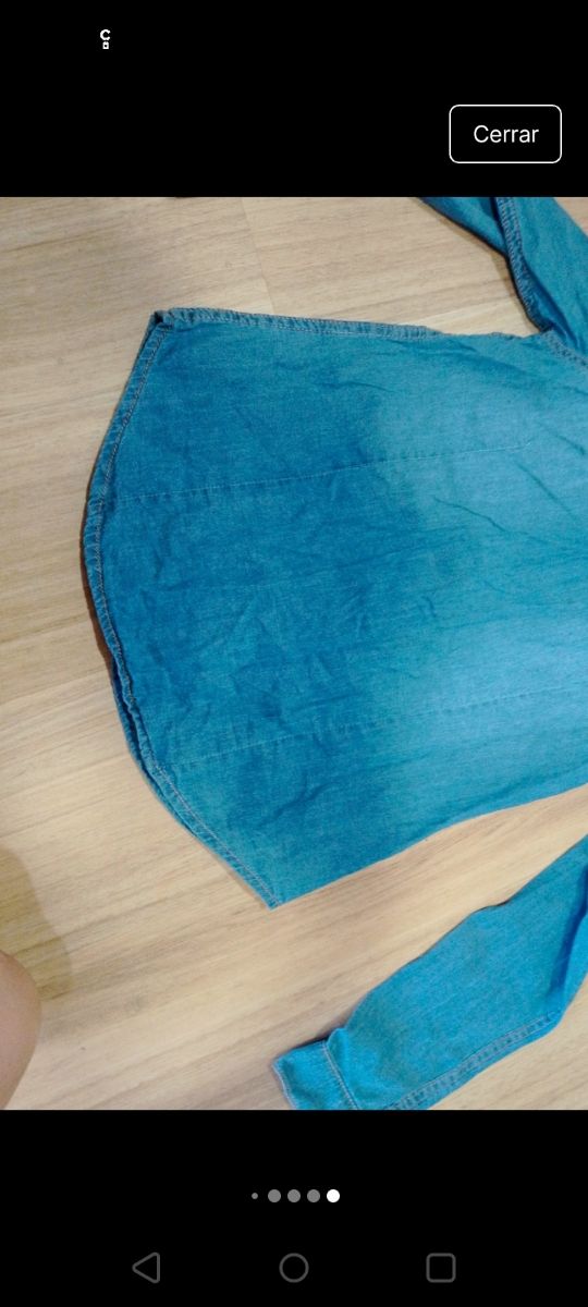 Camisa vaquera Sfera niña (11-12)