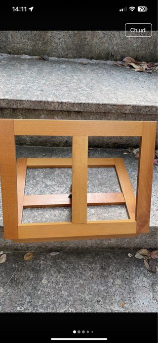 Leggìo libri legno Foppa Pedretti originale