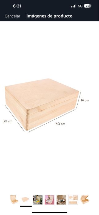 Caja madera decorativa grande