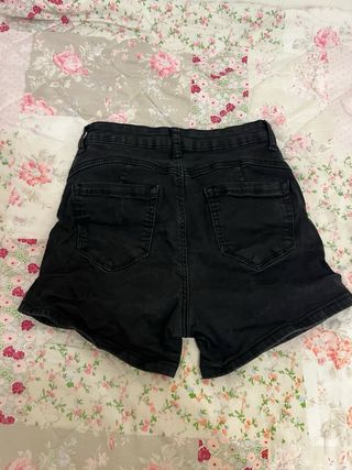 Shorts vaqueros negros