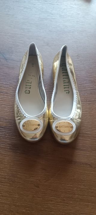 Ballerine Galliano oro n.36