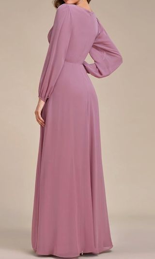Vestido fiesta rosa orquídea XXL - Talla 46
