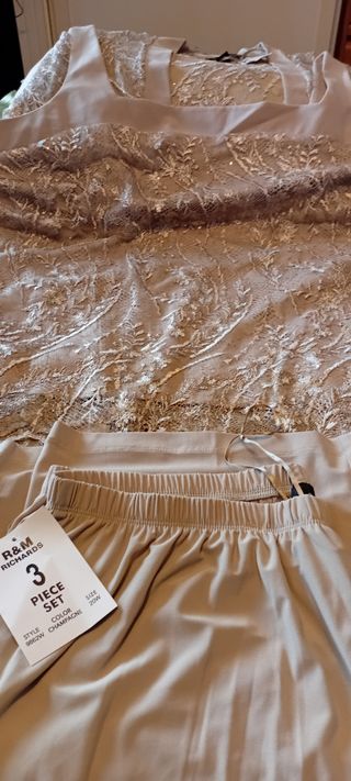Conjunto R&M Richards 3 piezas Beige XXL