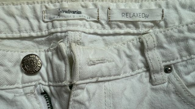 Jeans blancos rotos - relaxed fit