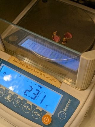 Pendientes oro 18k | pendientes dorados con piedra