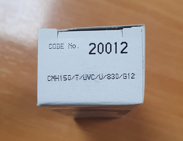 Lámpara G12 GE CMH150-T-UVC-U-830-G12