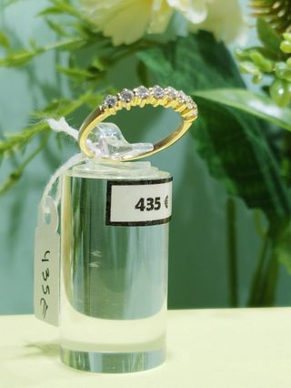 Alianza oro amarillo 18k brillantes