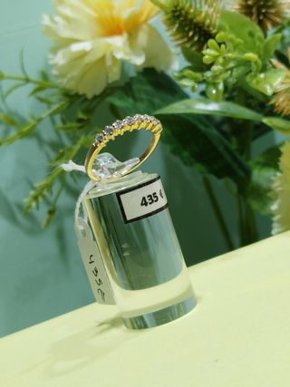 Alianza oro amarillo 18k brillantes