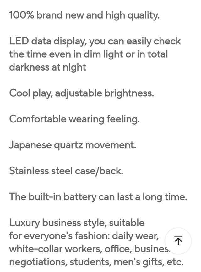 Nuevo Reloj Único LED acero inoxidable F1 Special