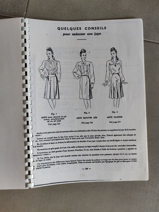 Méthode de coupe vétements femmes. AICP