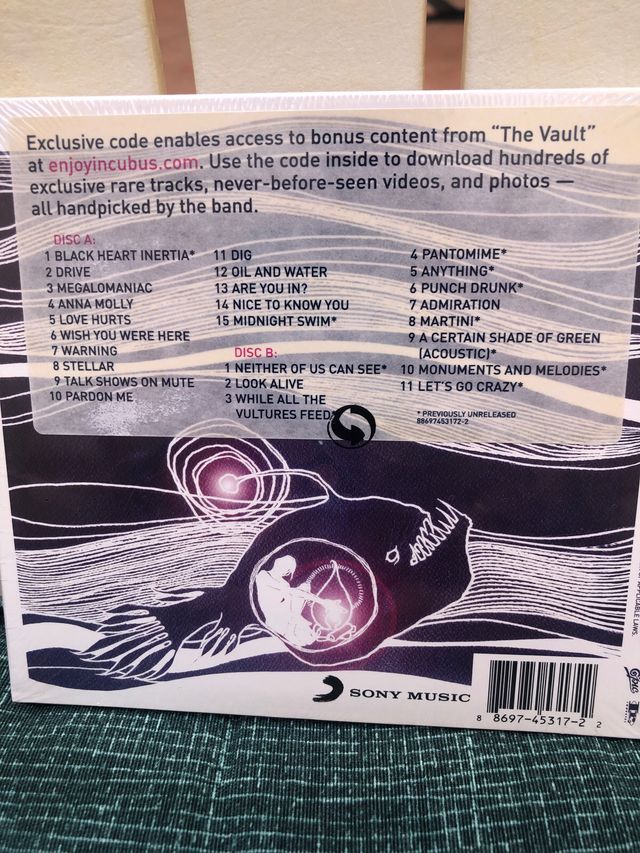 Incubus - Monuments and Melodies CD