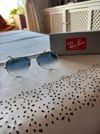 Ray Ban Aviator: Gafas sol azules unisex