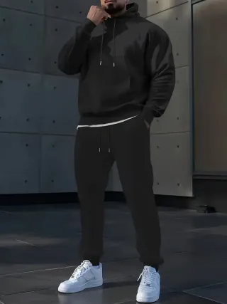 Conjunto Sudadera + Pantalon Chandal Negro L