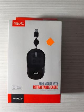 Havit MS710 Ratón Mini, cable extensible. NUEVO
