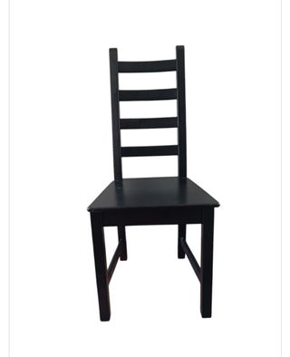  6 Sillas altas de comedor Ikea negro