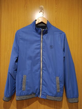Chaqueta bomber azul