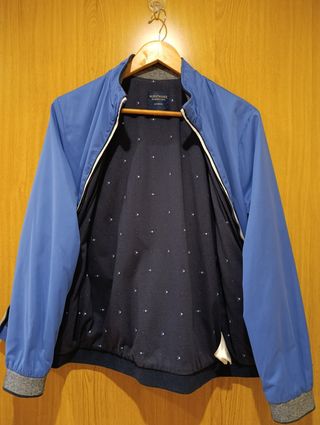 Chaqueta bomber azul
