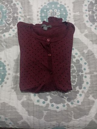 Chaqueta Primark roja lunares - Talla L