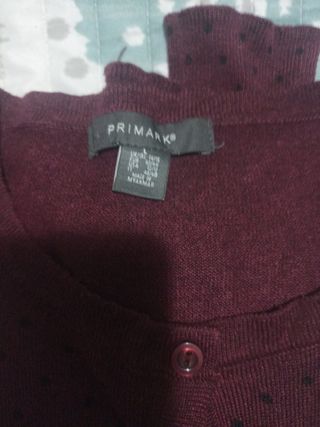 Chaqueta Primark roja lunares - Talla L