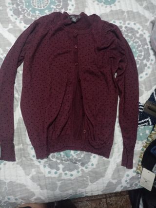 Chaqueta Primark roja lunares - Talla L