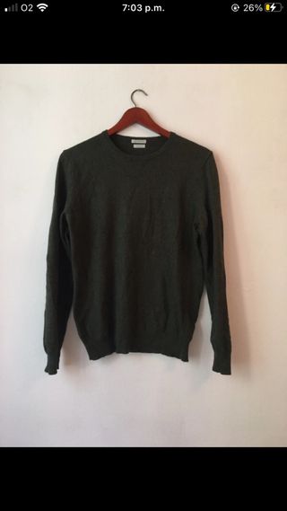 Jersey lana verde oscuro