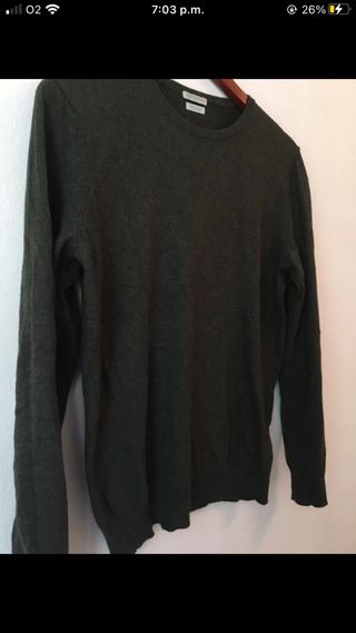Jersey lana verde oscuro