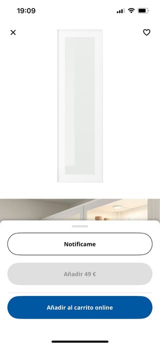 Puerta cristal Ikea - Cocina