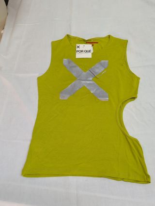 Camiseta sin mangas mujer - beige