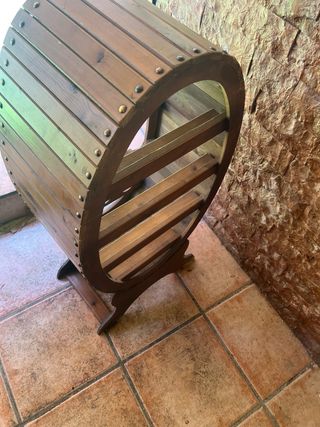 Botellero madera estilo barril