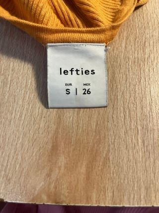 Top naranja Lefties - Talla S