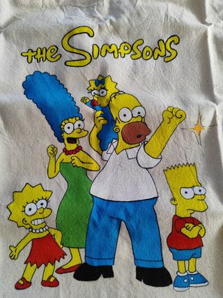 Bolsa de tela pintada a mano 