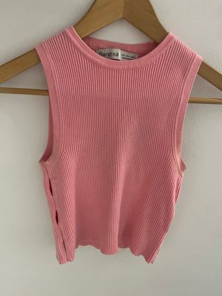 Top Bershka rosa talla S