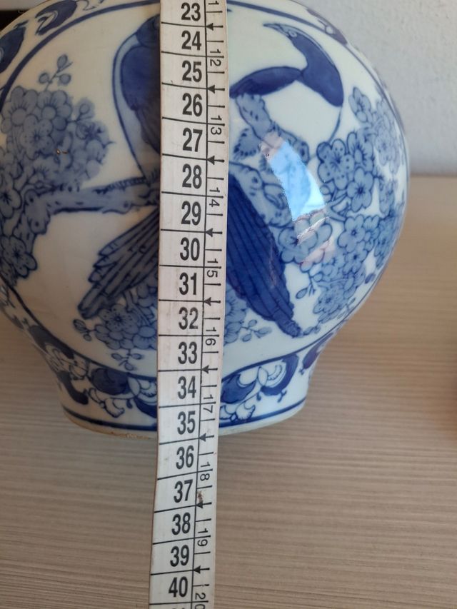 Vaso in Porcellana Blu e Bianco