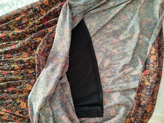 Falda plisada flores - M