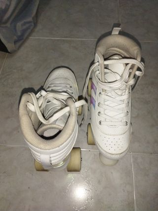 Patines infantiles blancos