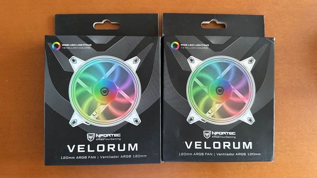 2 Ventiladores Nfortec Velorum 120mm ARGB