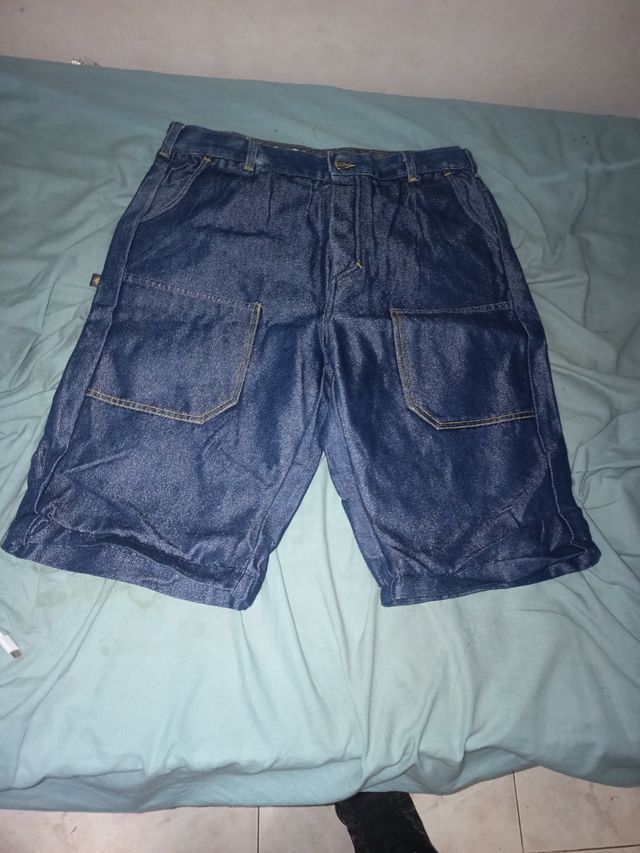 Shorts vaqueros azul retro