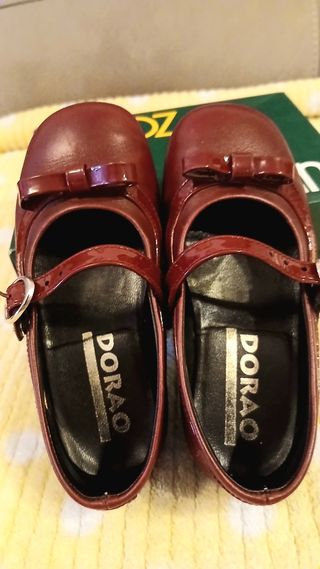 Zapatos niña Burdeos talla 22