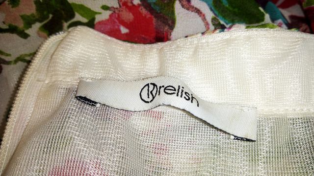 Vestito RELISH fiori increspato spalle scoperte