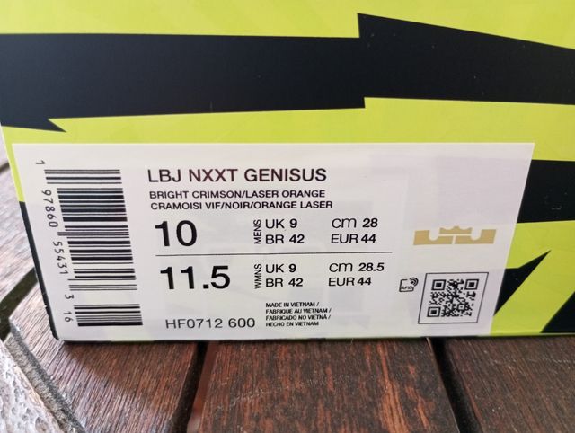 Nike LeBron Nxxt Genisus - Talla 44