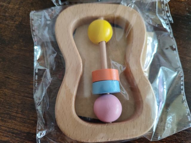 Sonajeros bebé madera