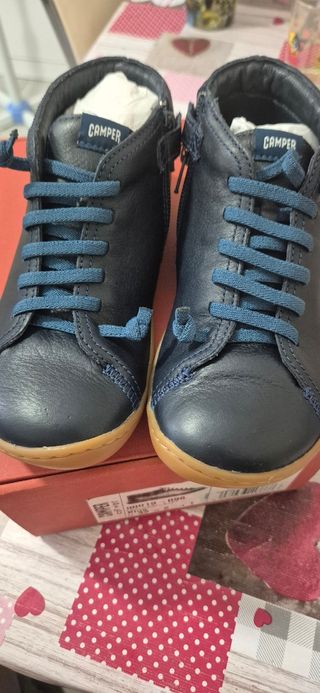 Zapatos Camper Peu Cami Kids - Azul - 33
