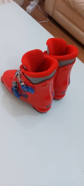 Botas Esquí Salomon rojas - Niño talla 247 mm