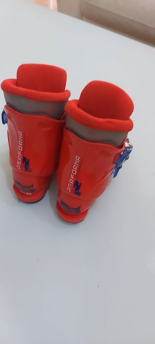 Botas Esquí Salomon rojas - Niño talla 247 mm