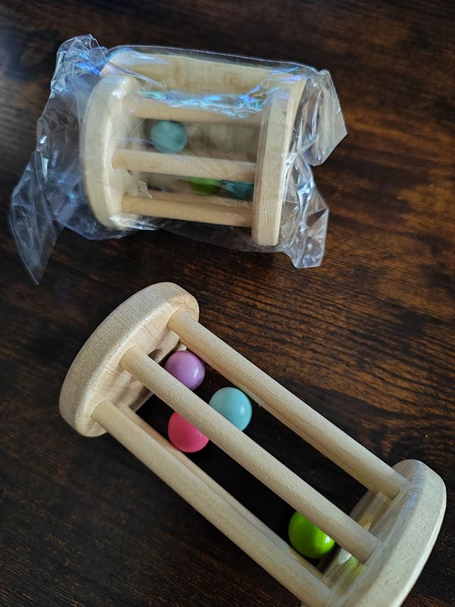 Sonajeros de madera para bebé