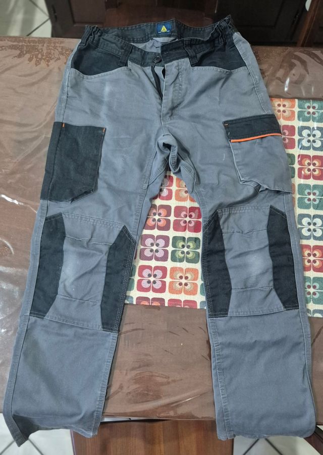 Pantaloni Deltaplus Grigio-Nero Tg.S