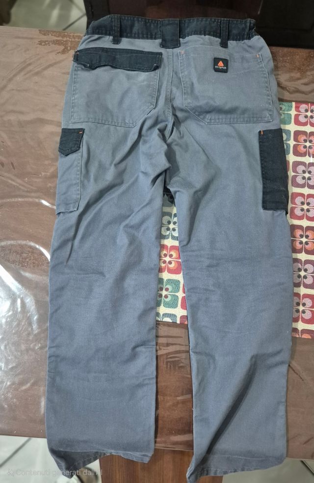 Pantaloni Deltaplus Grigio-Nero Tg.S