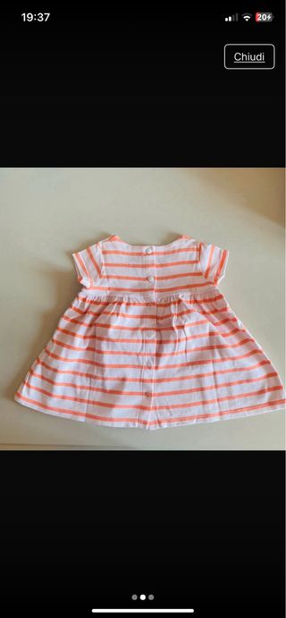 Vestito bimba Petit Bateau 6 mesi
